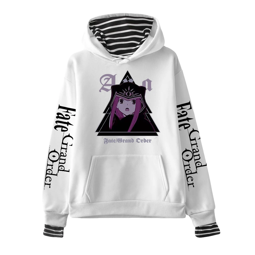 

2022 The New Autumn and Winter Men's and Women's Same Fake Two-piece Hooded Sweater Fashion Printing Casual All-match Jacket y2k