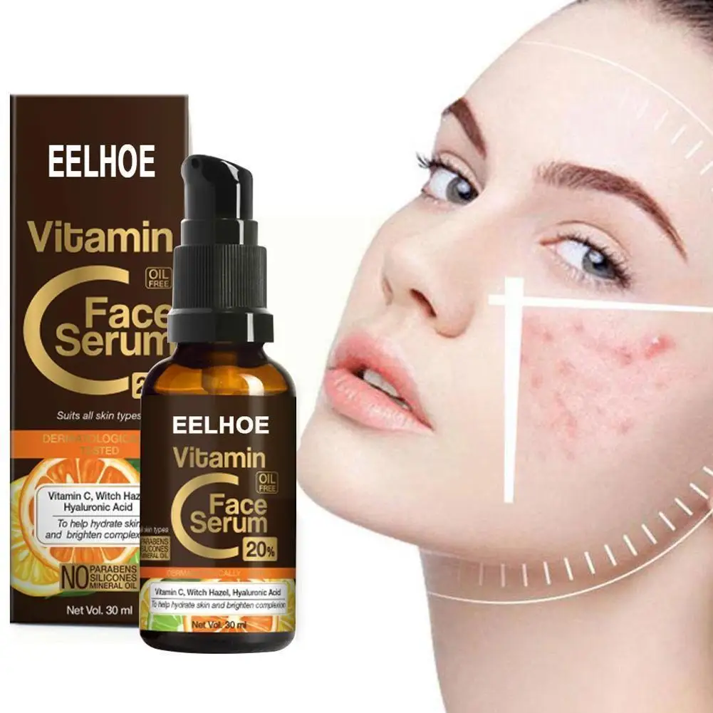 

30ml Vitamin C Face Serum Shrinks Pores Whitening Moisturizing Serum Control Care Oil Anti-aging Skin Cleansing S7r0