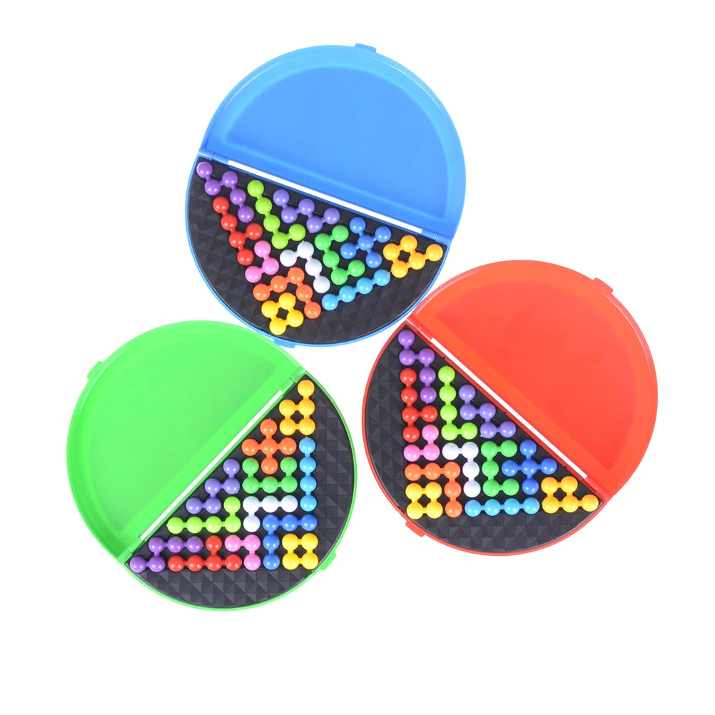 

Stock ! Children Pyramid Beads Puzzle Classic Puzzle Pyramid Plate IQ Pearl Logical Mind Game Brain Teaser Educational Toys