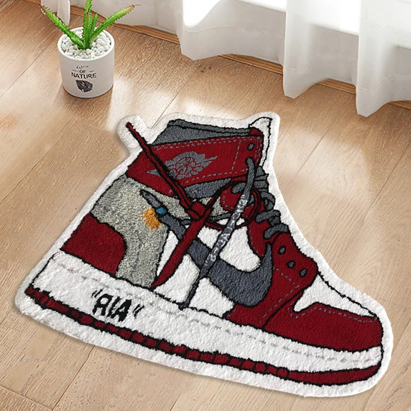 Оптовая цена современная модная обувь 3D напольный коврик прикроватный для