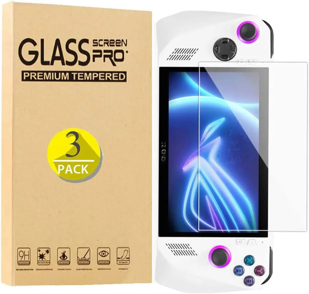 

Screen Protector For Rog Ally, Rog Ally Tempered Glass Screen Protector, Bubble Free Screen Protector for Rog Ally Handheld Game