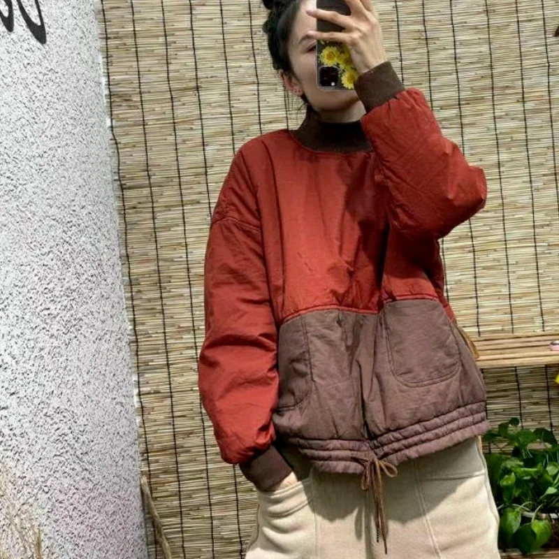 Женские парки зимние теплые простые универсальные для отдыха модные элегантные