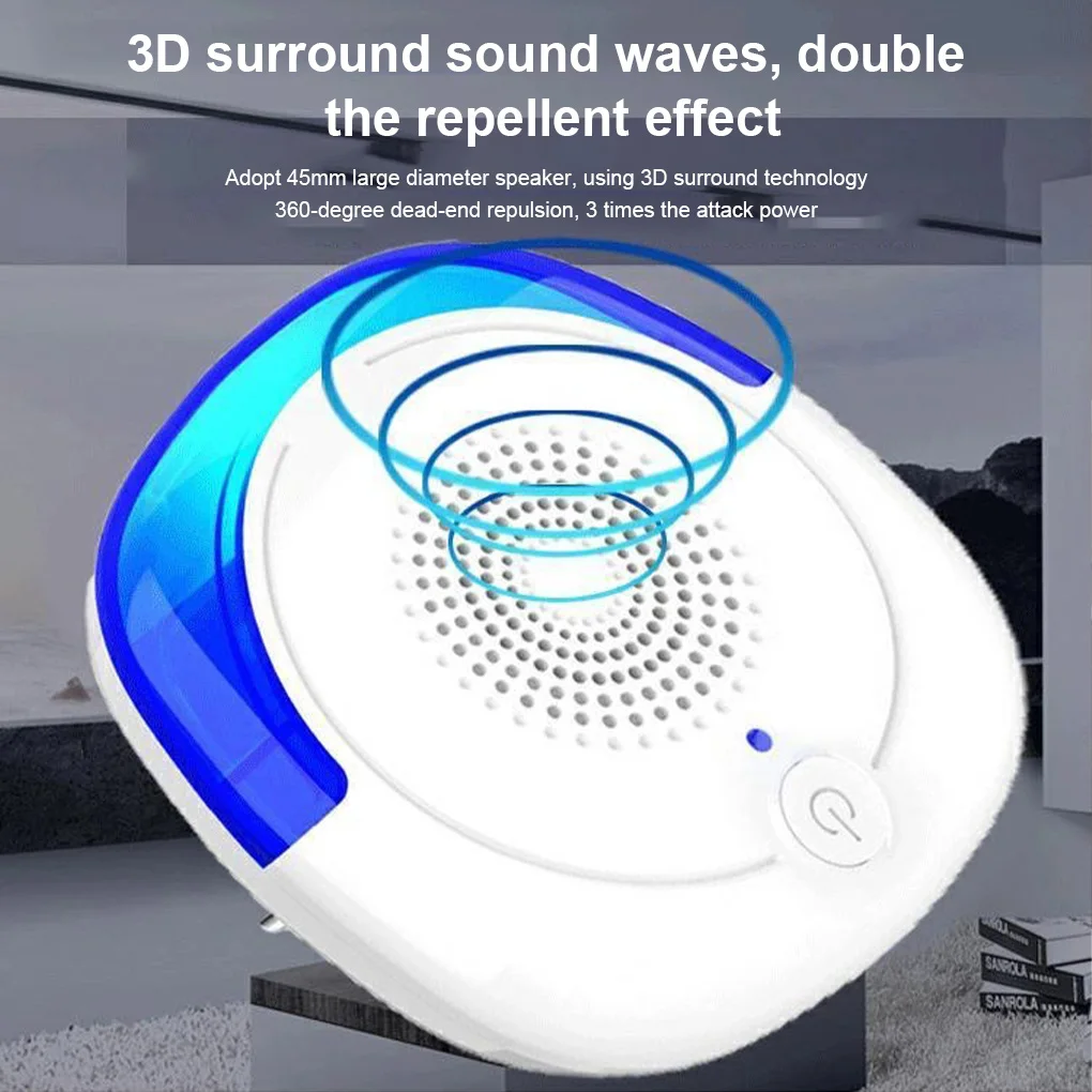 Ультразвуковой отпугиватель насекомых крыс 360 градусов