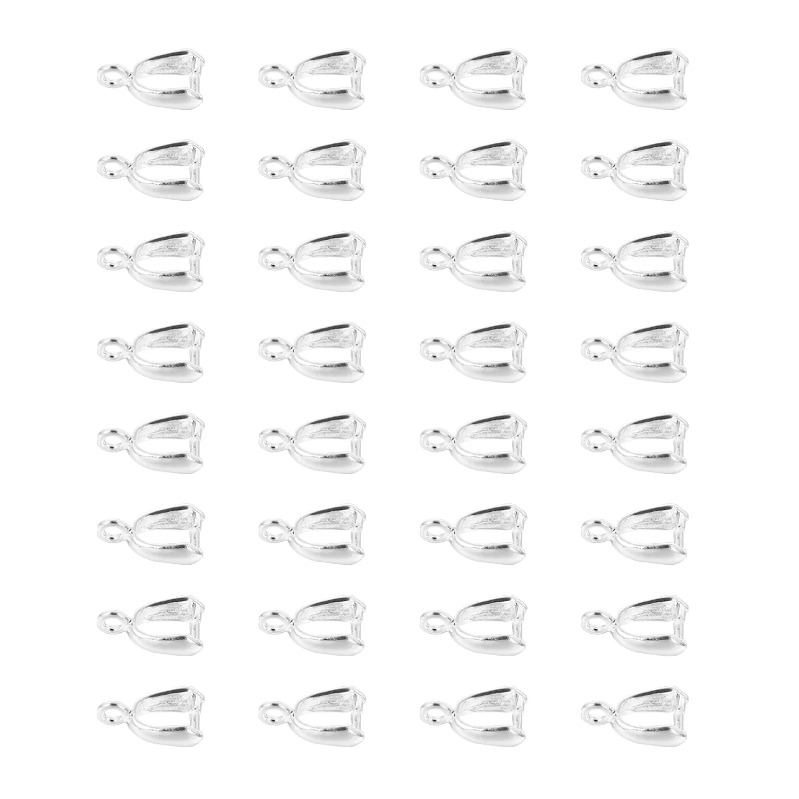 

40 Pcs Pendant Buckle DIY Clasps Pendants for Necklaces Connector Alloy Jewelry Making Findings