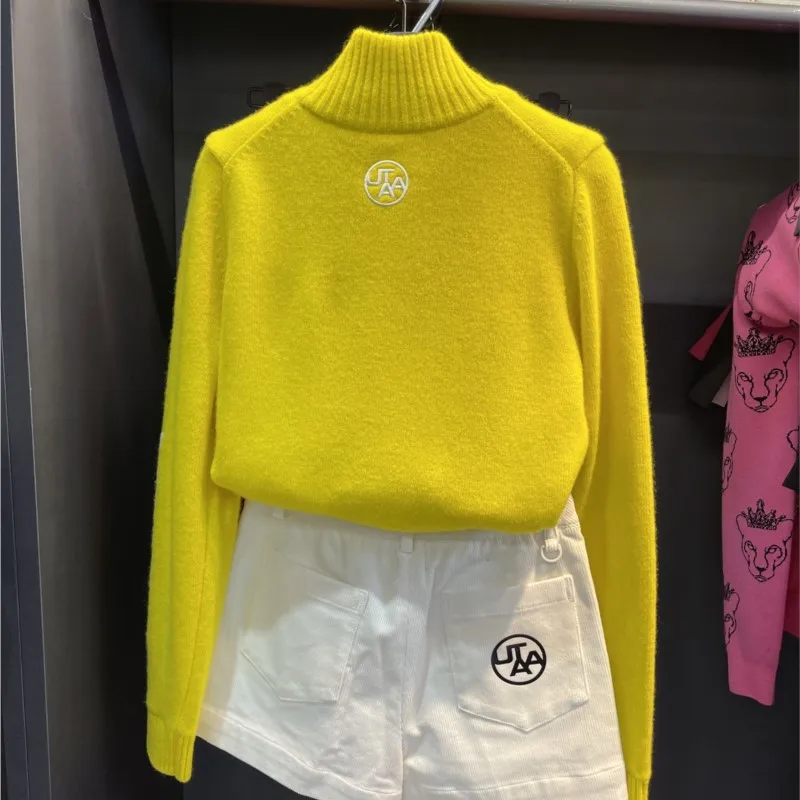 【 Presale 】Women's Long Sleeve  Zipper Collar  Sweatshirt Pullover Sweater With windproof lining