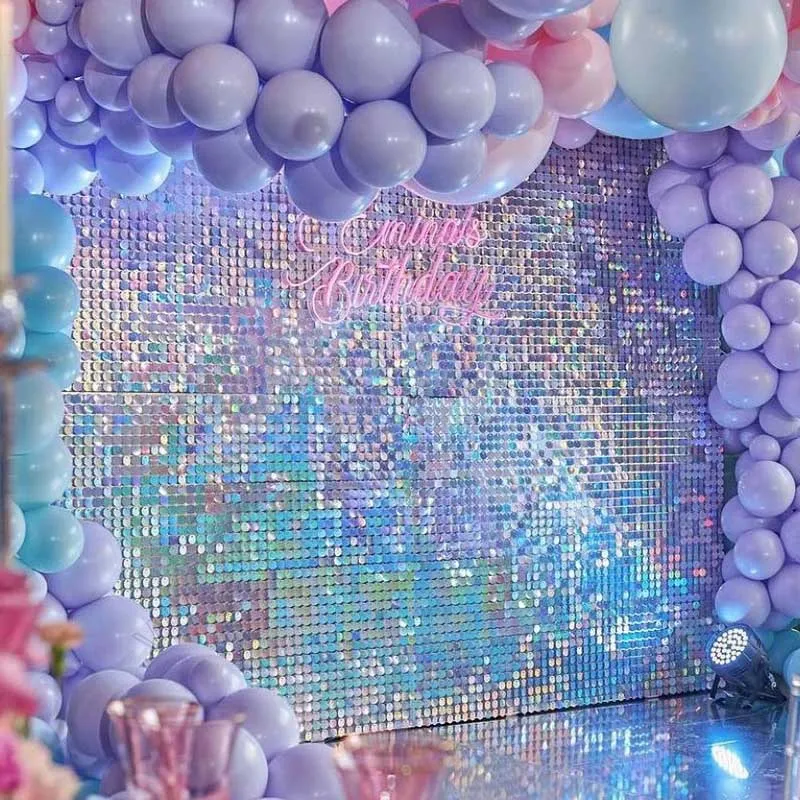 18 шт. мерцающий настенный фон Блестящий Фон с блестками для свадьбы девичника дня
