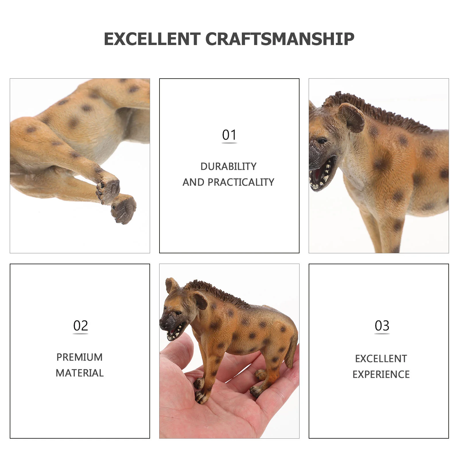 Моделирование Гиены Модель Настольные Животные Игрушка Орнамент Дикая Природа