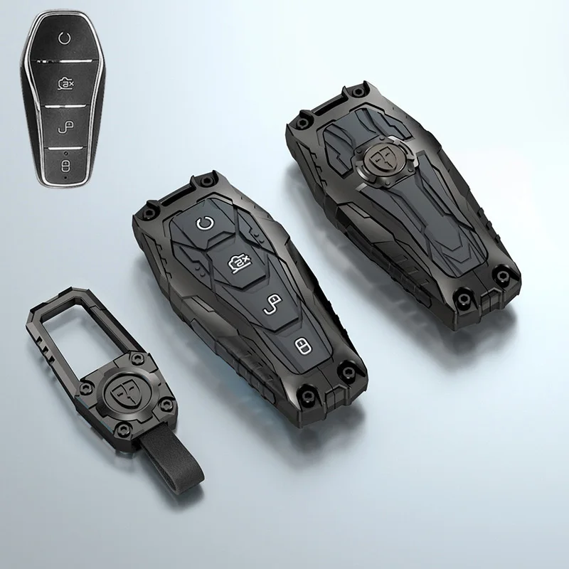 Чехол для автомобильного ключа из сплава BYD Song PRO Han EV Max Tang DM 2018 Qin PLUS защитный чехол