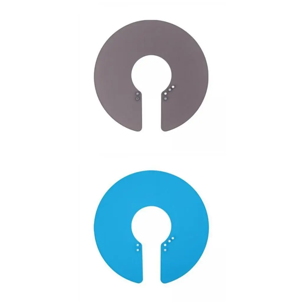 

2x Waterproof Adjustable Silicone Haircut Collar for Hairdressing