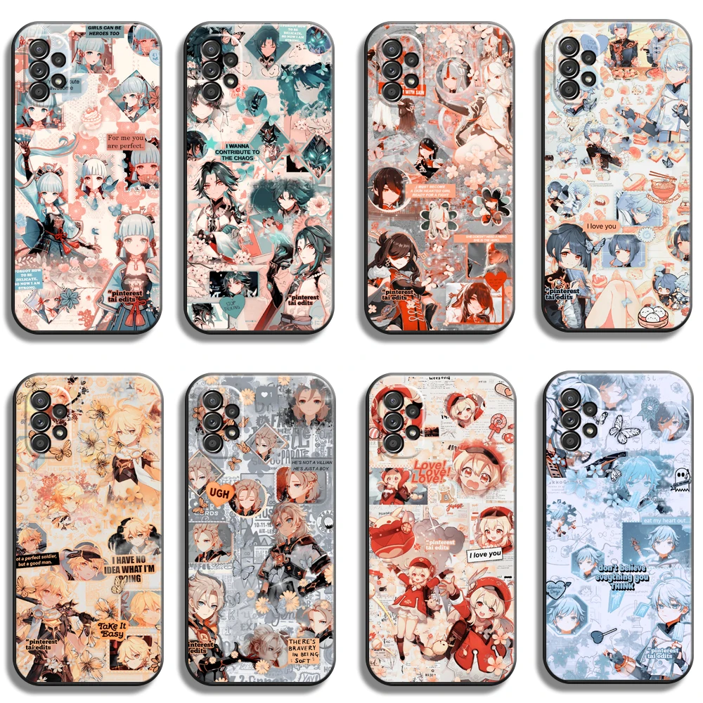 

Genshin Impact GAME Phone Cases For Samsung A51 4G A51 5G A71 4G A71 5G A52 4G A52 5G A72 4G A72 5G Carcasa Soft TPU Funda