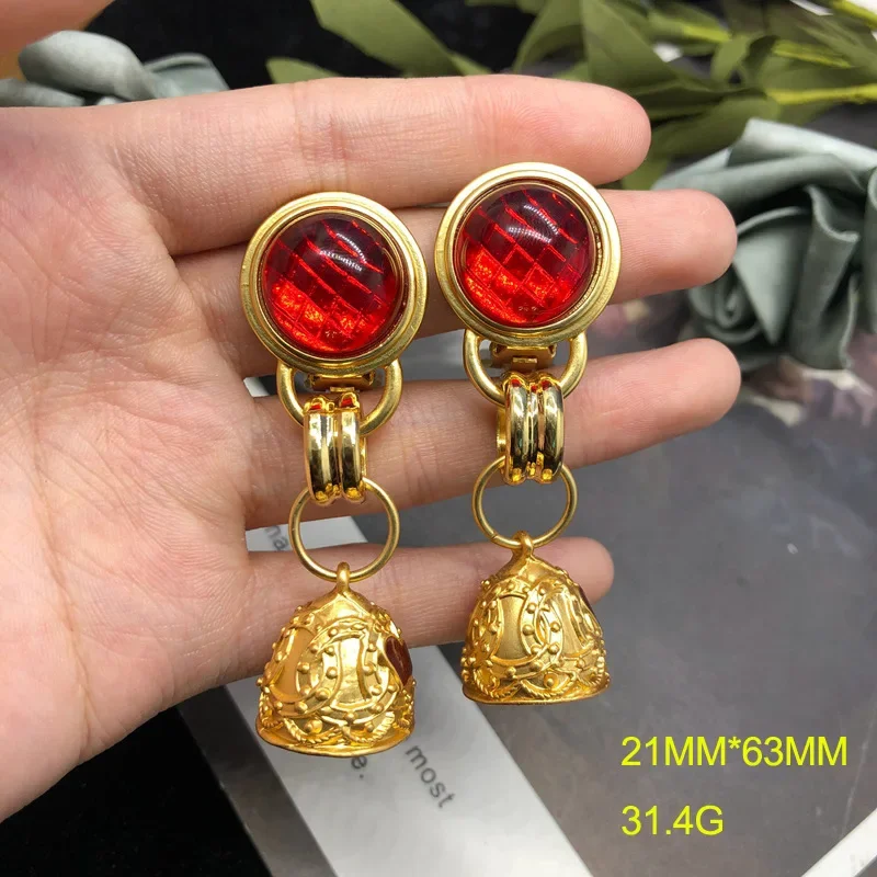 Длинное ожерелье в стиле средневекового запада серебряные серьги-гвоздики с