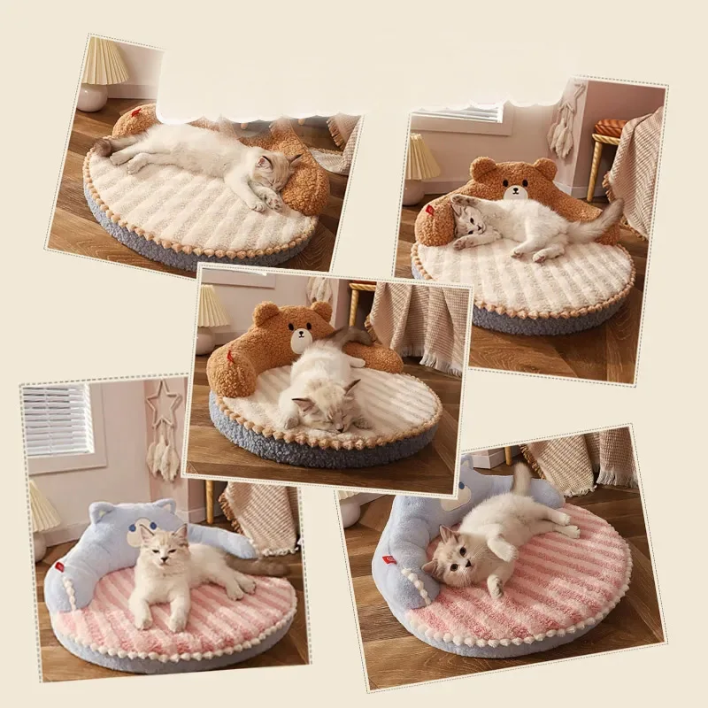 

Four Seasons Universal Cat Nest Cat Bed Pet Bed Cat Sleeping Nest Kitten Supplies Winter Warm Cat Mat