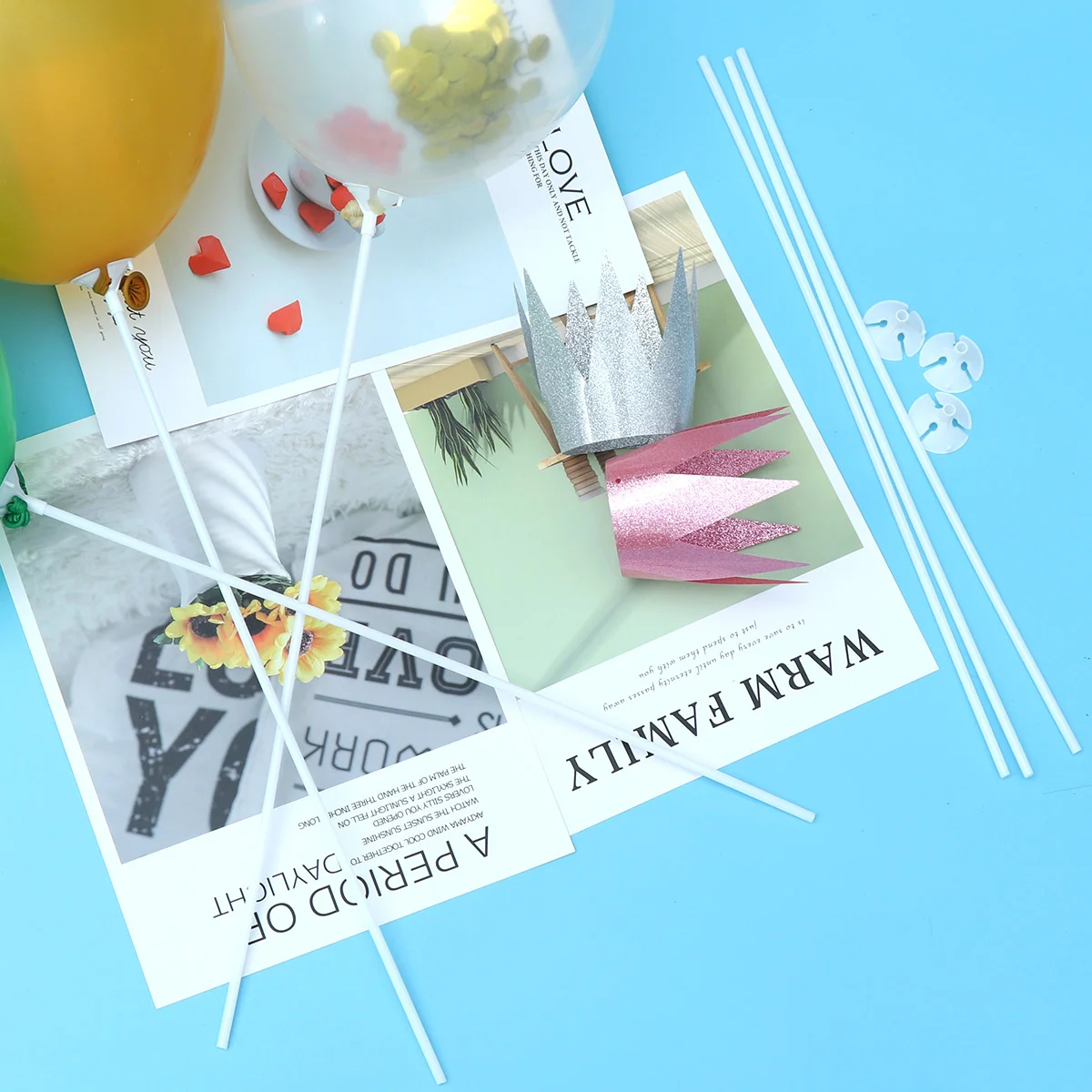 200 шт. воздушных шаров в виде палочек |