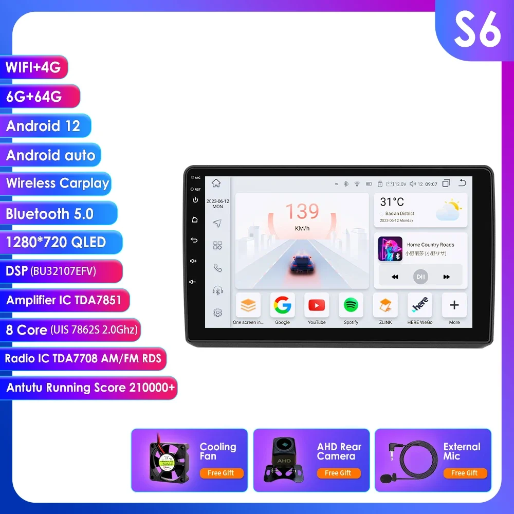 

Автомагнитола Ossuret 2DIN, 9 дюймов, Android, для Opel Zafira B Astra H 2005-2014, UI7862, мультимедиа, GPS-навигация, CarPlay, DSP, RDS, BT