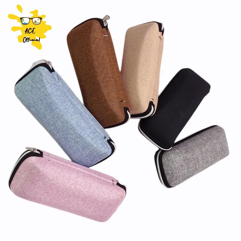 

Женский футляр для очков с застежкой-молнией, простой стильный Чехол для очков, портативный защитный футляр для очков