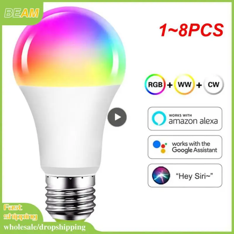 

Умная лампа E27 с поддержкой Wi-Fi, 1-8 шт.
