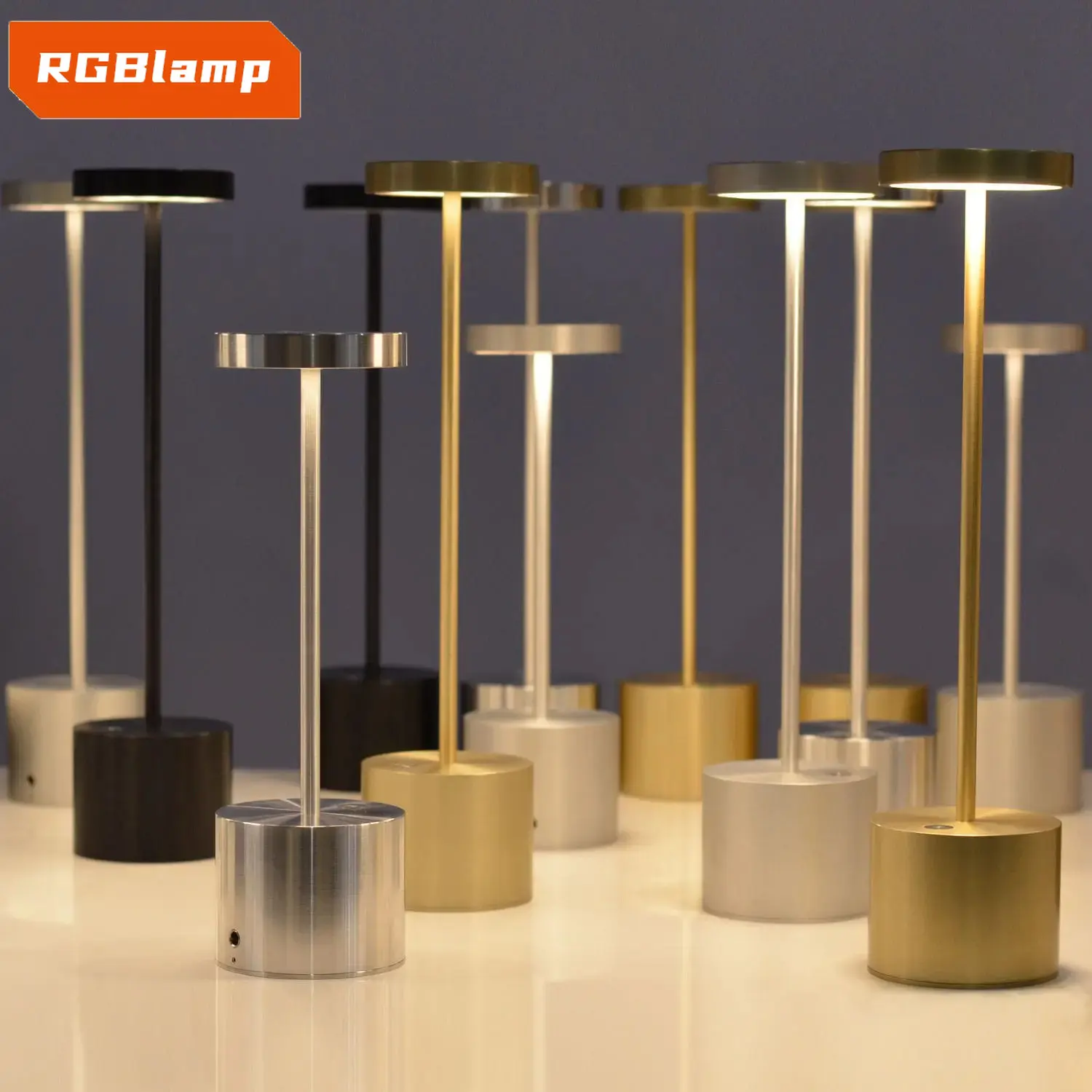 

USB Charging Desk Lamp Restaurant Bar Table Lamp 3 Mides Dimming Atmosphere Retro Touch Bedside Light For Bedroom Night Light