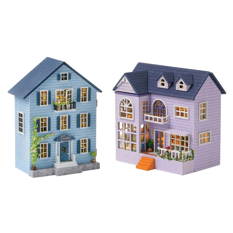 

Miniature Dollhouse Kits with Furniture DIY Mini Craft Kits Gift