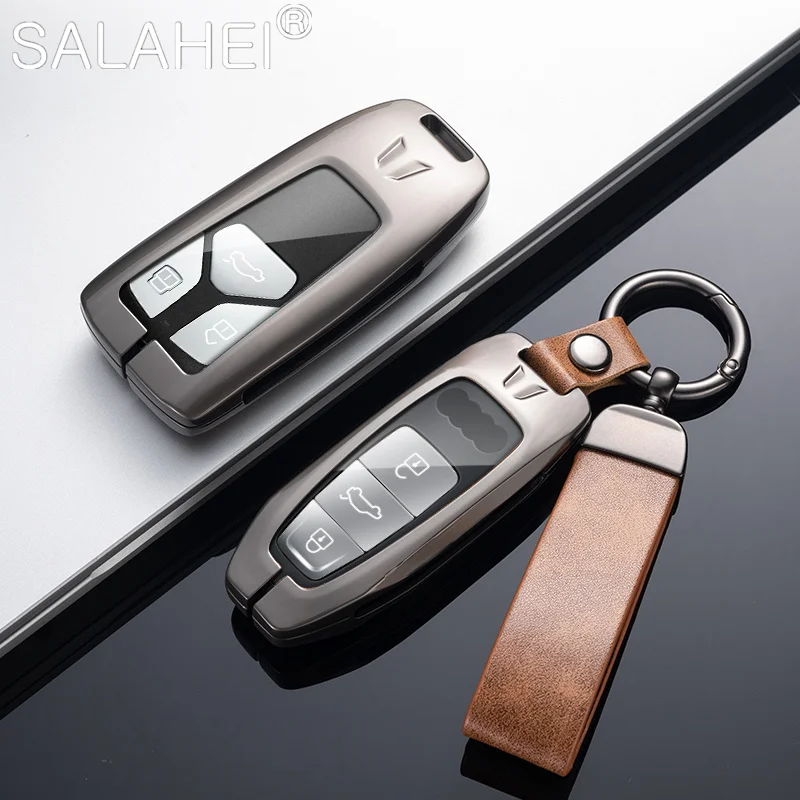 

Zinc Alloy TPU Car Key Cover Case Shell Holder For Audi A1 A3 A4 A5 A6 A7 E-tron Q3 Q5 Q8 S4 S7 S8 R8 8P TT TTS RS3 RS Accessory