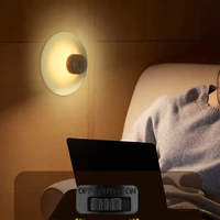 suction cup induction night light usb rechargeable sucker led light portable human body motion sensor lamp for bedroom decor