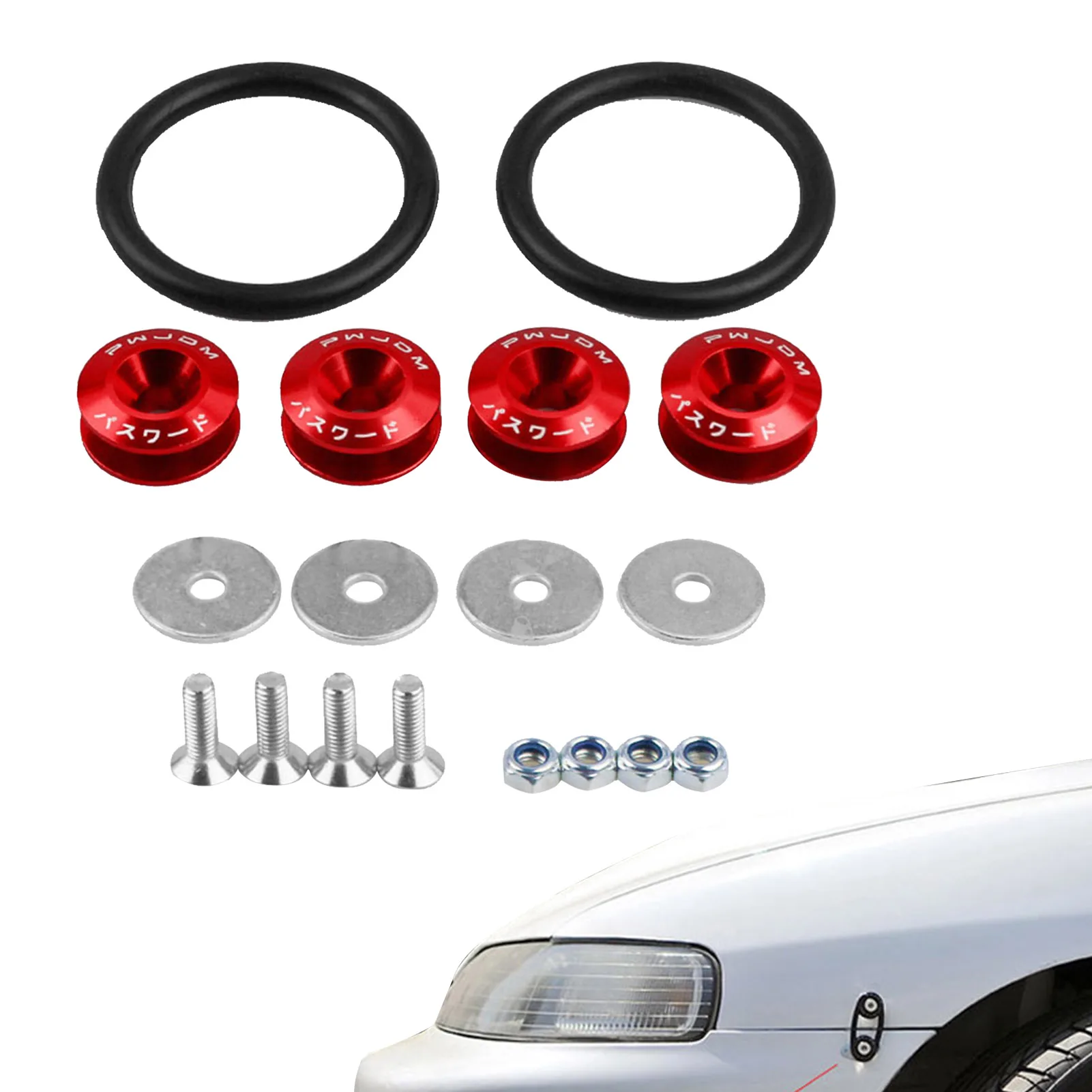 

Car Quick Release Fasteners Front Bumpers Rear Bumpers Surrounds Reinforcement Ring Reinforced Surrounding Pad Screws