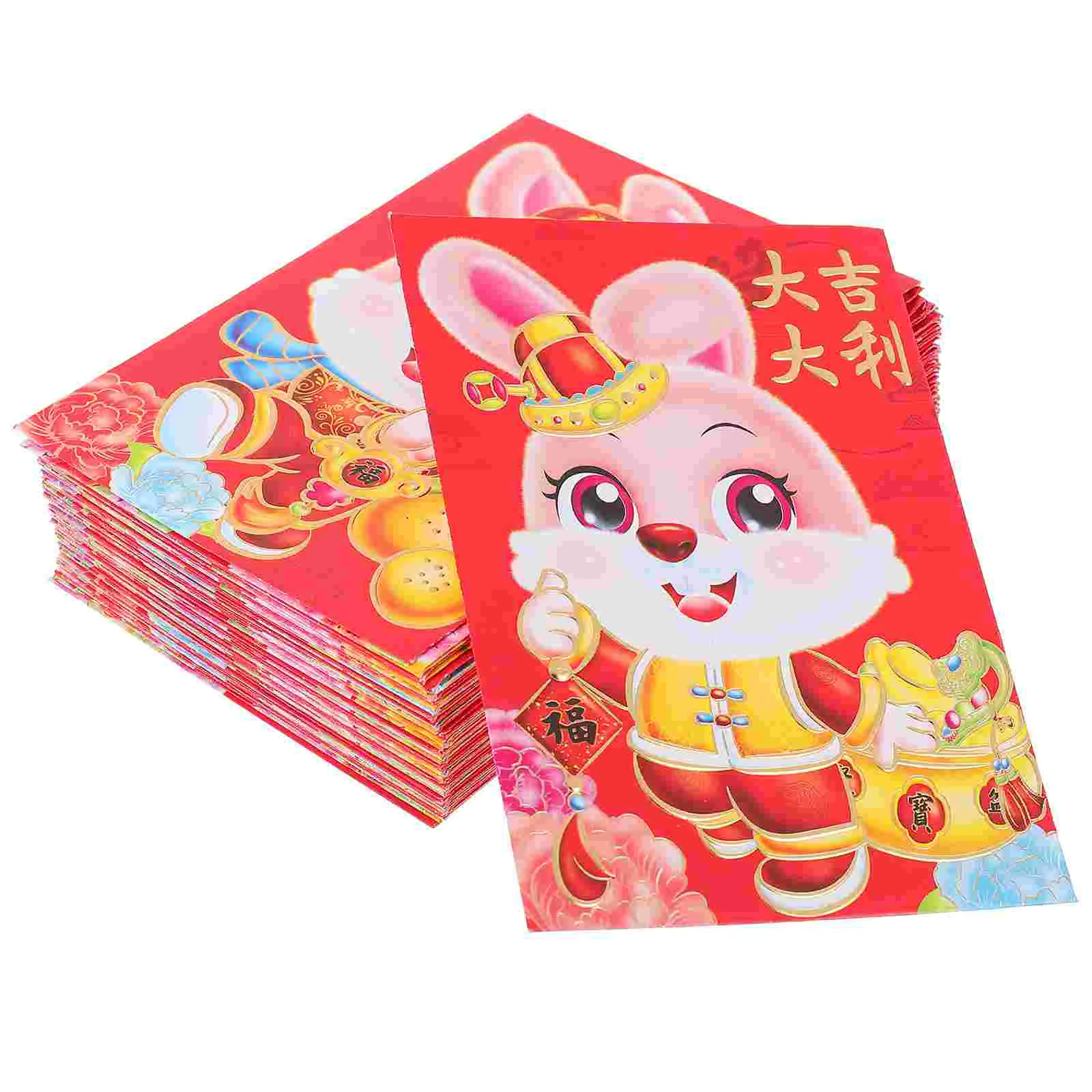 

Red Year Money Chinese Envelopes Envelope New Packet Rabbit Packets Festival Spring Lucky Pocketbunny Hongbao Thecash Wedding