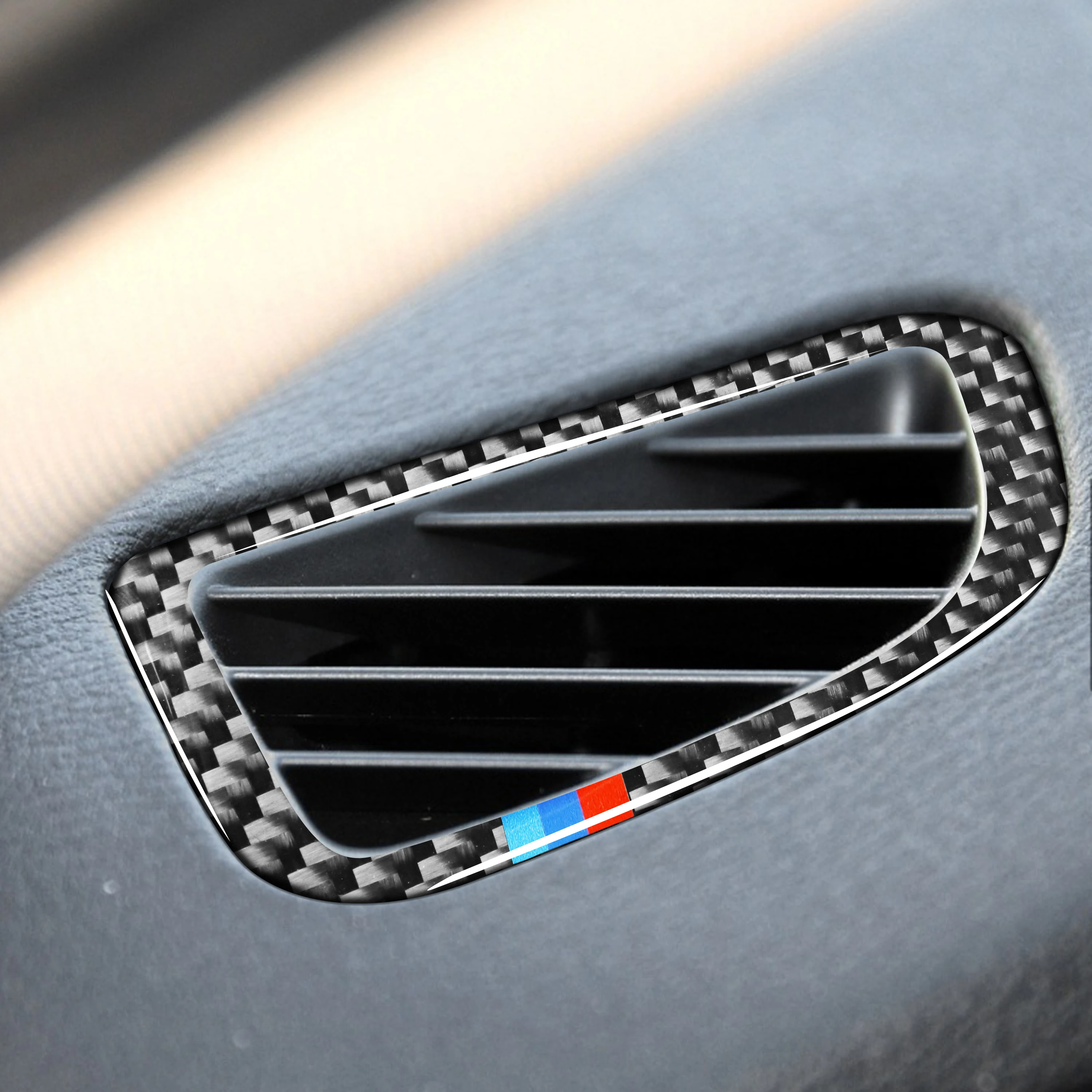 

For BMW F25 F26 X3 X4 2011-2016 Car AC Outlet Frame Stickers Air Condition Vents Air Outlet Trim Decal Refit Carbon Fiber Auto