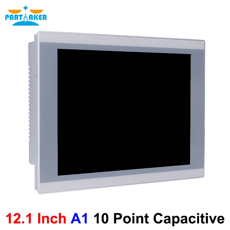 Enlarge 12.1 Inch TFT LED Industrial Panel PC Intel J1900 J6412 I3 I5 All In One Computer With 10 Point Capacitive Touch Screen IP65