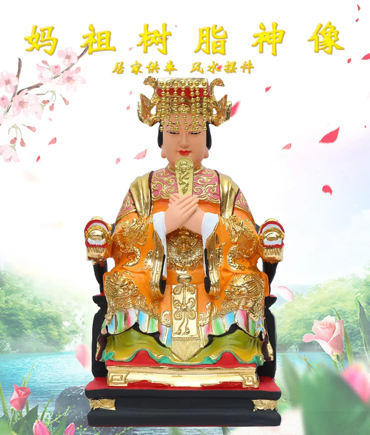 39 см большая Юго-Восточная Азия домашний храм эффективное золотое покрытие