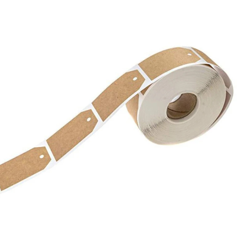 Новинка OCS/1 рулон Рождественская наклейка s коричневая крафт-бумага без рисунка