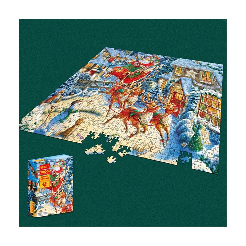 

1 Набор/1000 штук, Настенный декор, головоломка, продвинутый головоломки, Рождественский Декор