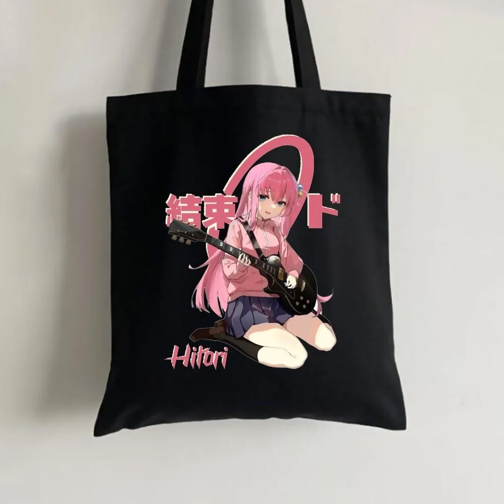 

Bocchi the Rock shopping bag tote grocery shopping cotton canvas reusable bag reciclaje reusable woven sac cabas sac tissu