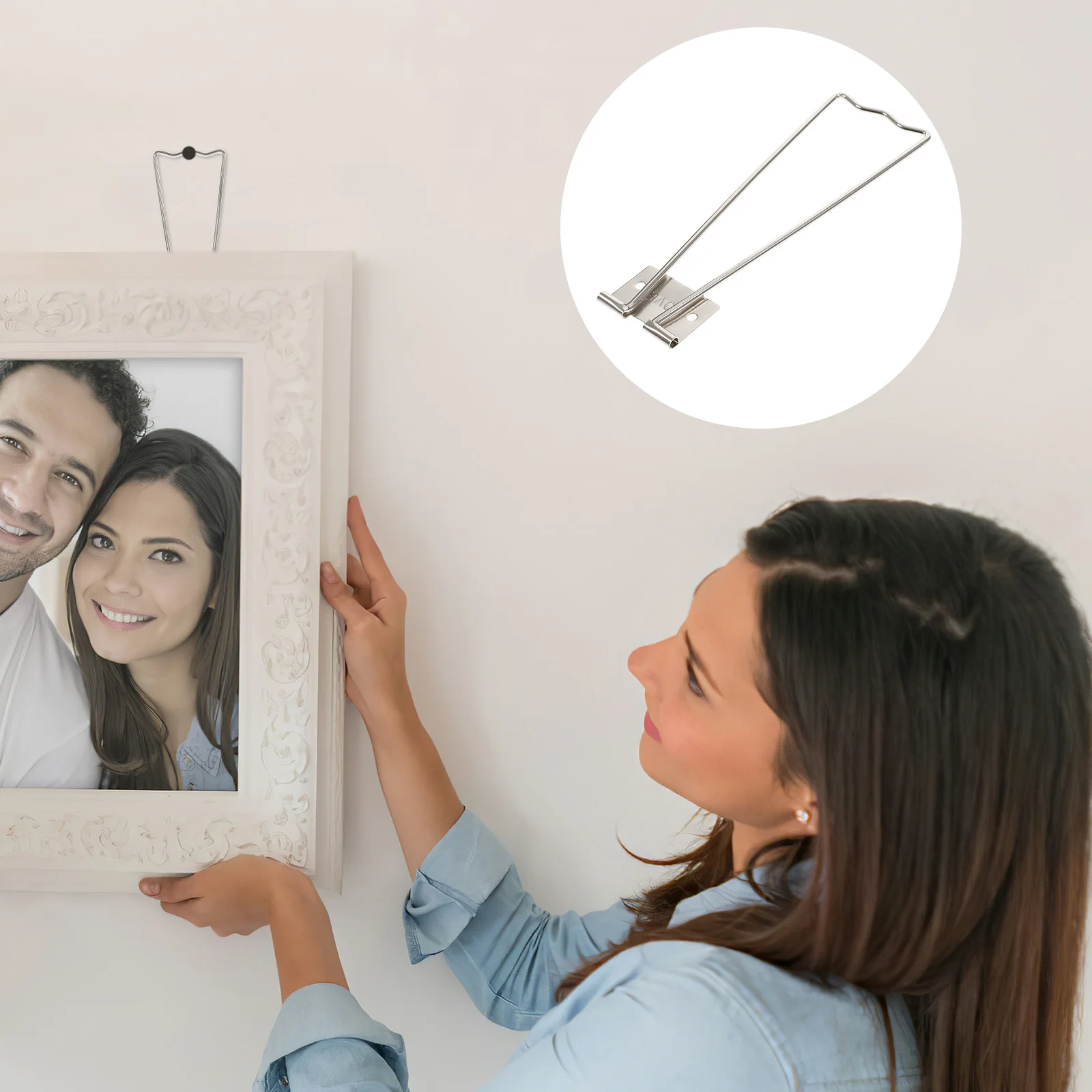 

Iron Stainless Steel Picture Frame Easel Back Stand Stands Holders Photo Clothes Hanging Rack