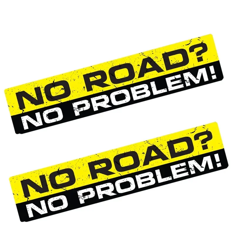 Автомобильные наклейки NO ROAD PROBLEM виниловые аксессуары для украшения мотоцикла