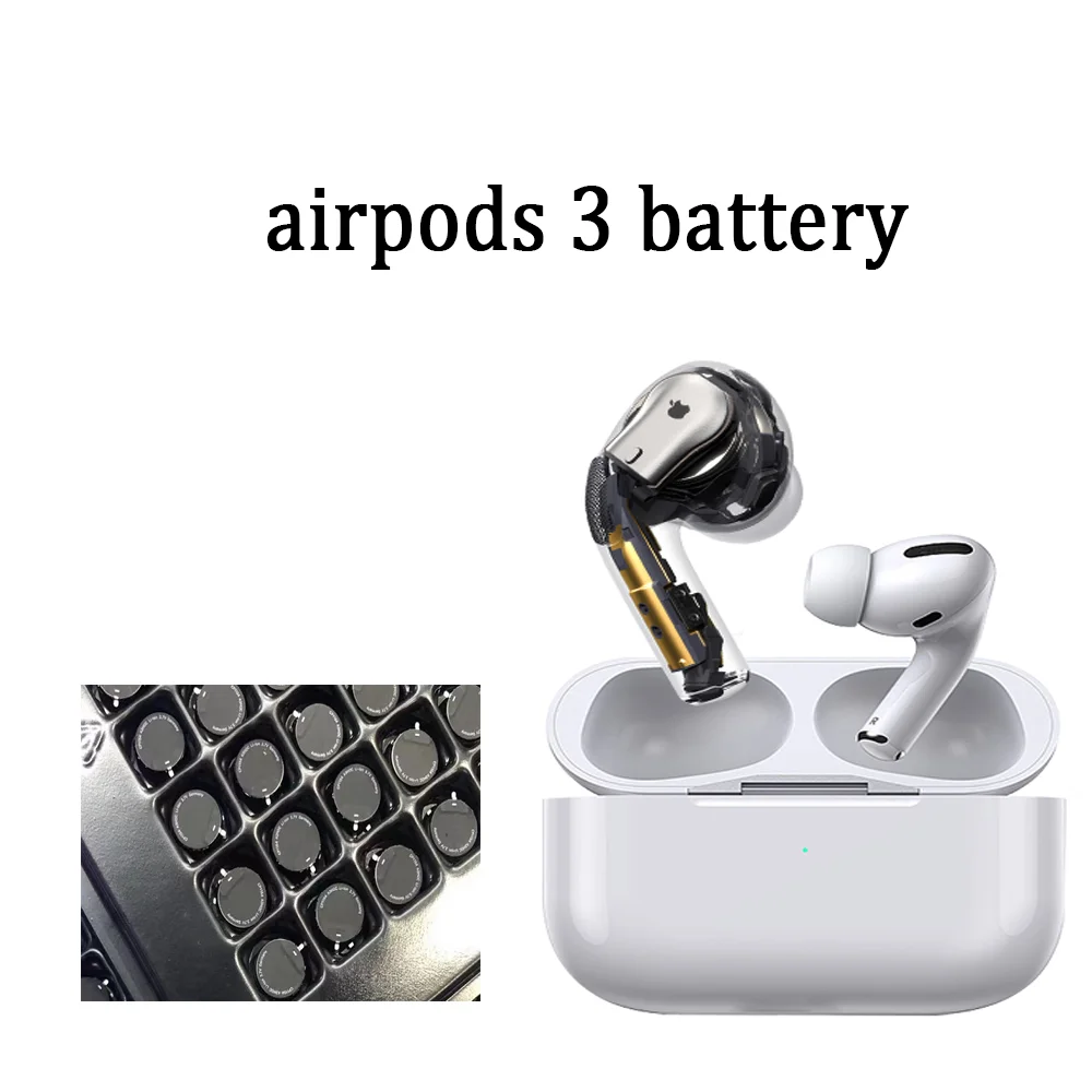 Сменный аккумулятор для Airpods 1st 2nd A1604 A1523 A1722 A2032 A2031 Air Pods 1 2 сменный GOKY93mWhA1604 |
