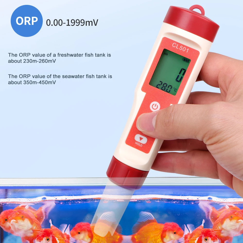 Измеритель PH/CL2/H2/ORP/температуры тестер качества воды для бассейнов питьевой