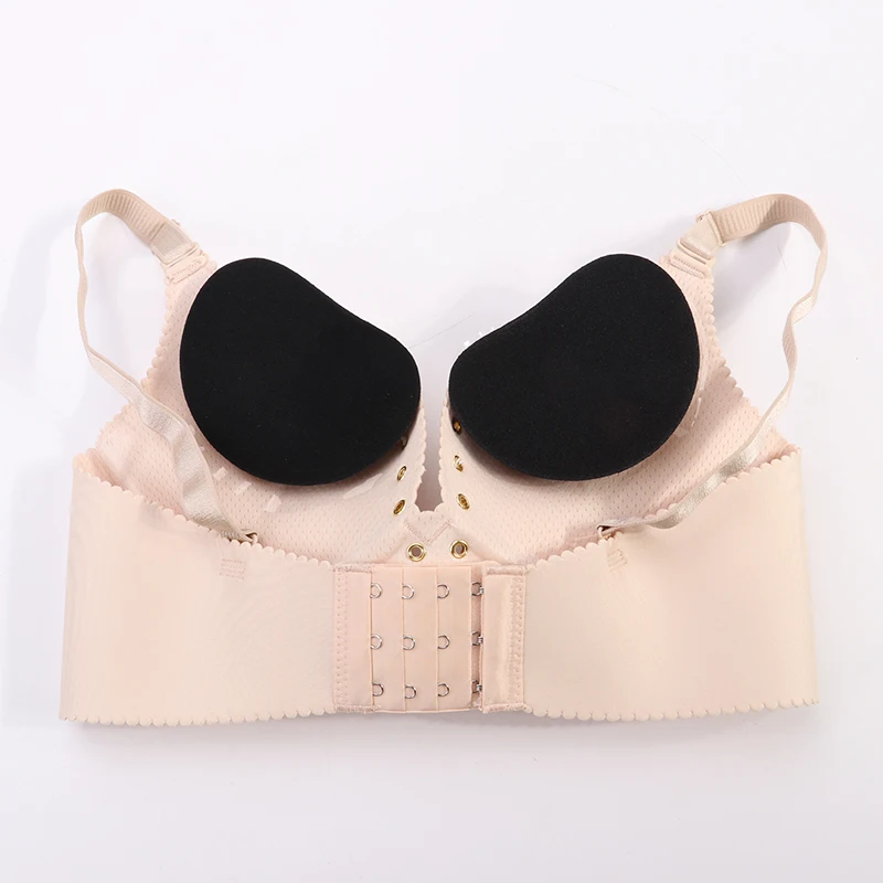 Фото Chest Push Up Sticky Bra Thicker Sponge Bra Pads Reusable Enhancer Breast Lift Up Swimsuit Invisible Intimates Access №3