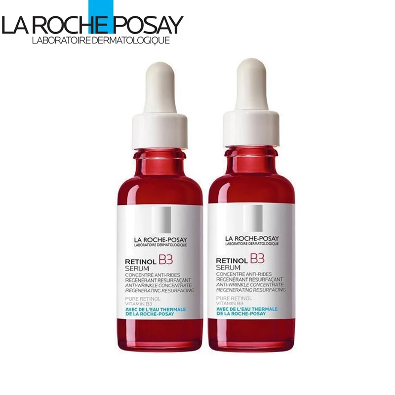 

2PCS La Roche Posay Retinol B3 Serum 30ml Anti-Wrinkles Fine Lines Concentrate Essence Suitable for Sun Damage Brightening Care