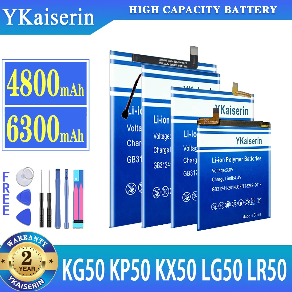 

YKaiserin Battery For Motorola Moto KG50 XT2010-1,Moto One Zoom Global Moto One Zoom G Stylus XT2043-4 KX50 One Fusion Plus LR50