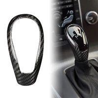 gear shift knob cover sticker trim for volvo s60 v60 xc60 v40 carbon fiber black
