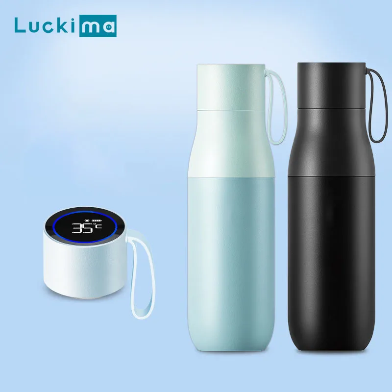 Bottle Usb Rechargeable Temperature Display Vacuum Flask Coffee Mug Thermos Water Bottle High-tech