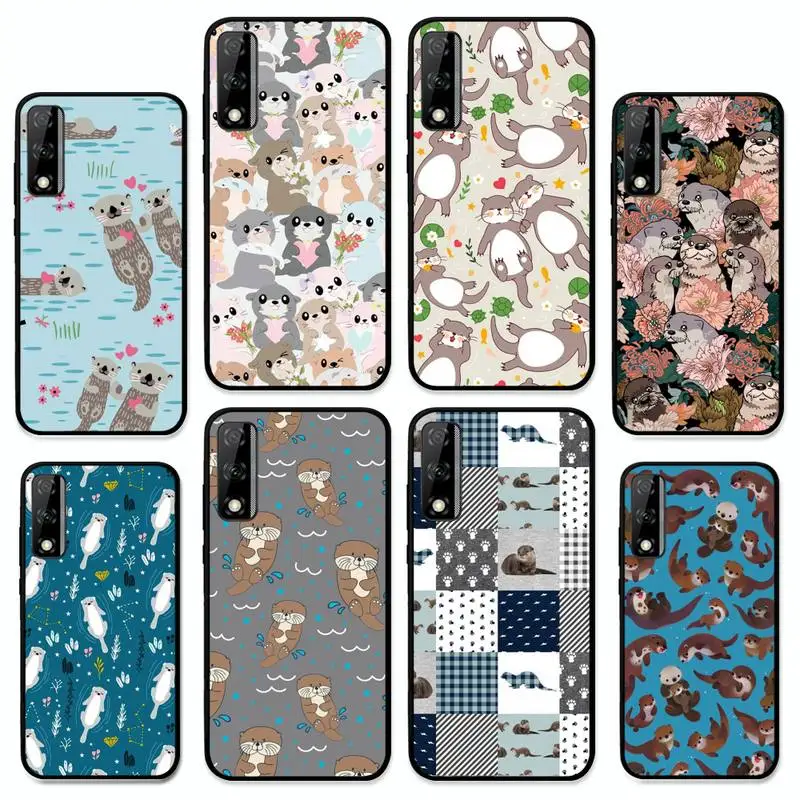 

cute Otter Phone Case for Huawei Y 6 9 7 5 8s prime 2019 2018 enjoy 7 plus