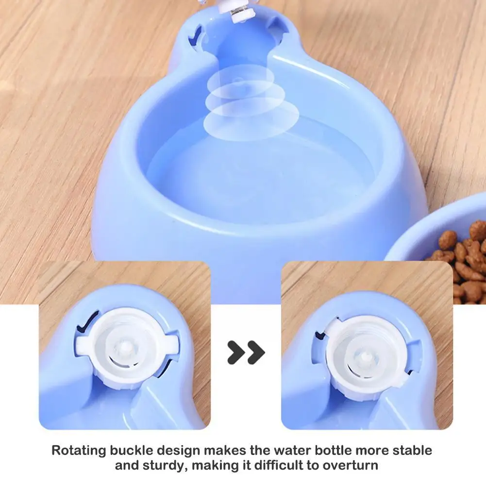New Mushroom Type Pet Cat Bowl 1.8L Automatic Feeder Dog Cat Food Bowl Drinking Water Bottle Kitten Bowls Feeding Bowl For B1X9 images - 6