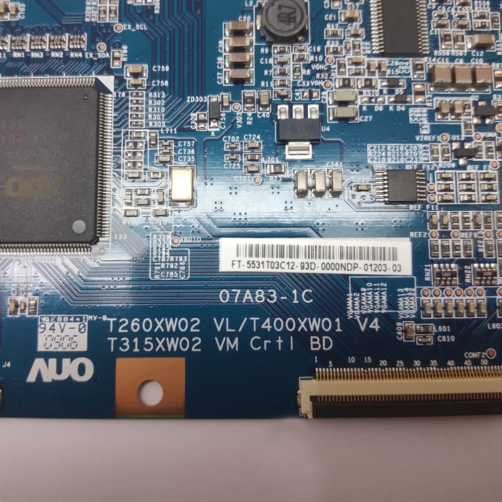 07A83-1C T-con плата T260XW02 VL/T400XW01 V4 T315XW02 VM логическая оригинальный Teste De Placa Tv Бесплатная