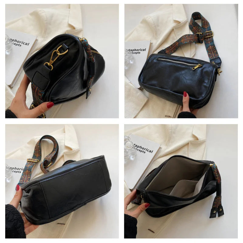 Fashion Luggage &Bags Women's Handbags Crossbod NEW Cowhide Casual Travel Dumpling Shape Large Capacity Mini Brown Ladies Bolsos