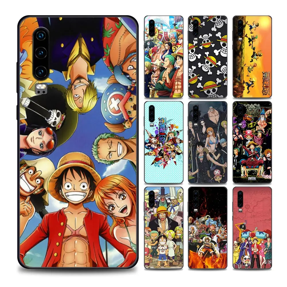 

One Piece Family Luffy Zoro Nami Phone Case for Huawei P10 Lite P20 Pro P30 Pro P40 Lite P50 Pro Plus P Smart Z Soft Silicone