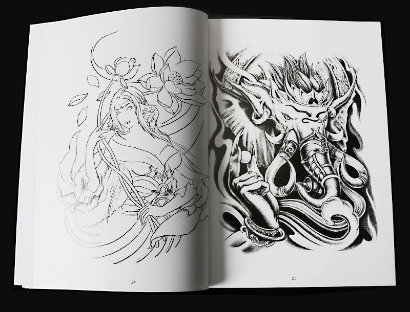 Книга с рисунком татуировок для начинающих книга рук Hua Dan Geisha комикс полная