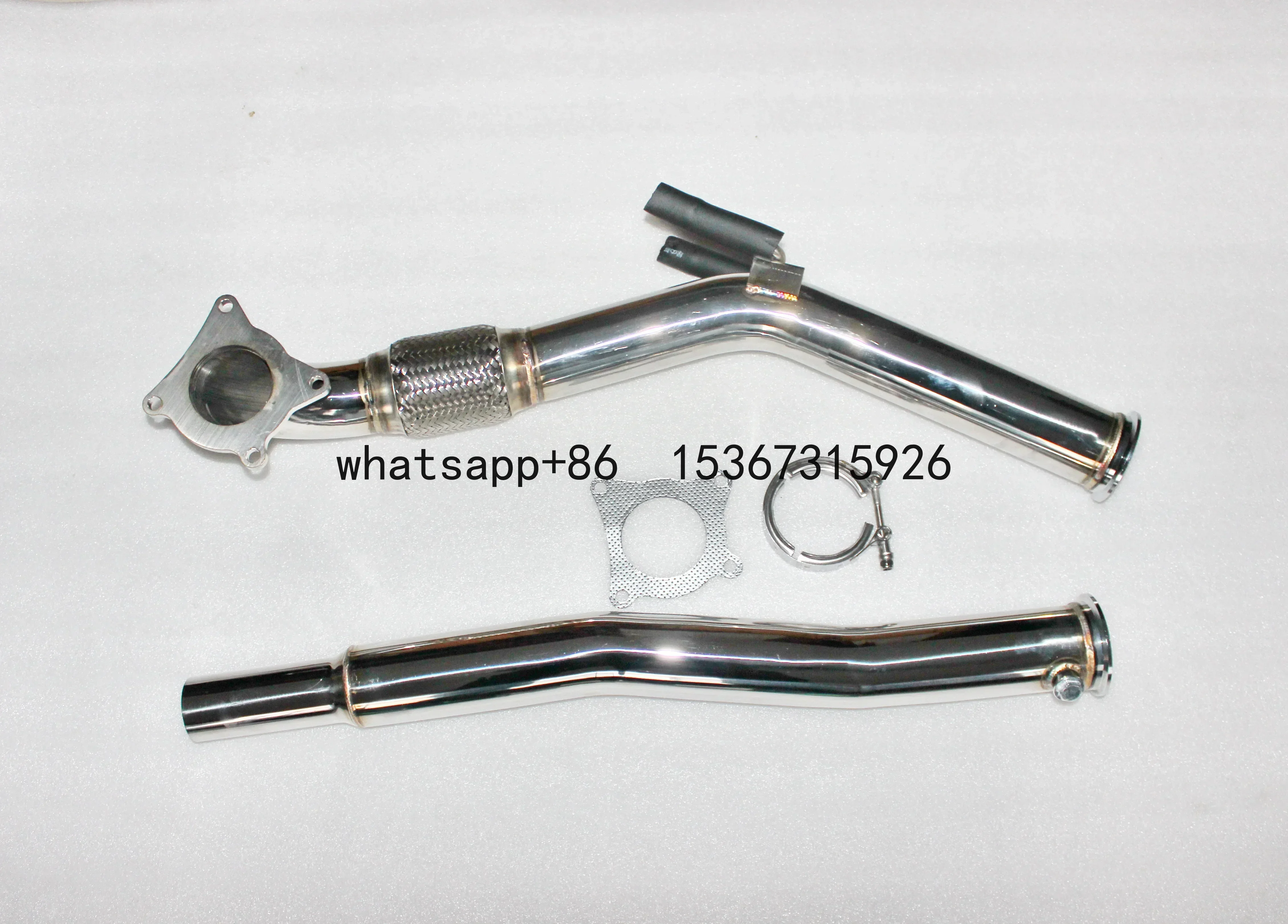 Выхлопные трубы из нержавеющей стали для VW Golf GTi Jetta Audi A3 3 дюйма Turbo Catless