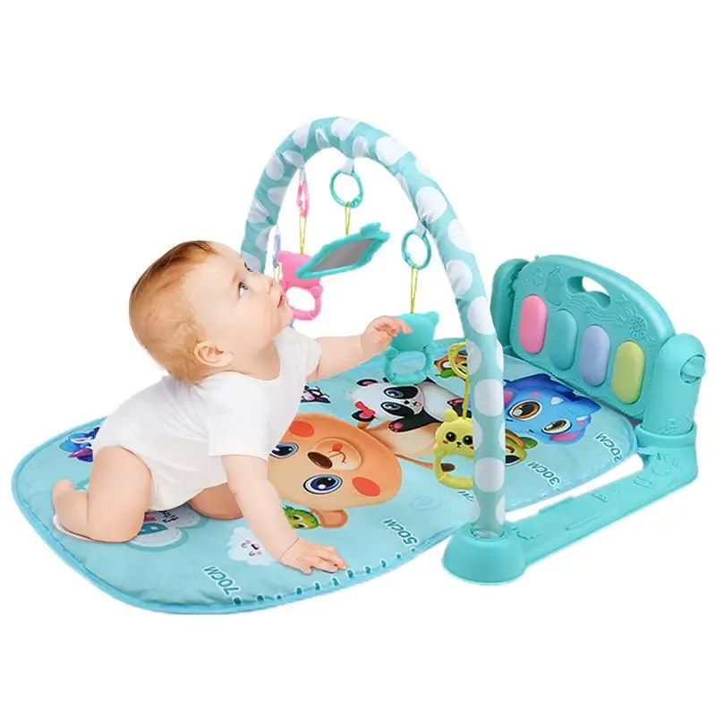 

Playmat For Toddler Toddler Game Mat Fitness Rack Crawling Mat With Hangings Toys Activity Center For Infants And Toddlers