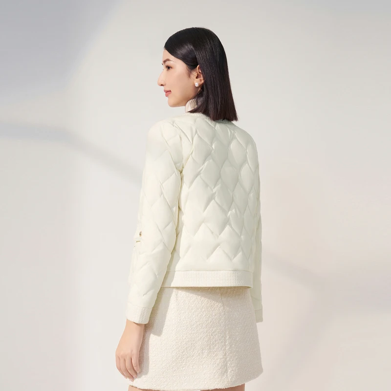 BOSIDENG 90% гусиный пуховик офисное Женское пальто теплая весовая куртка тонкая B30134116